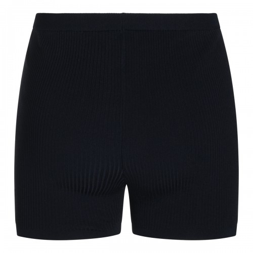 NAVY VISCOSE SHORTS