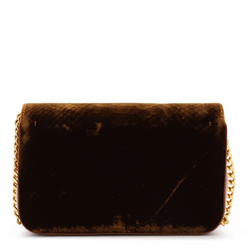 AMBER VELVET SHOULDER BAG