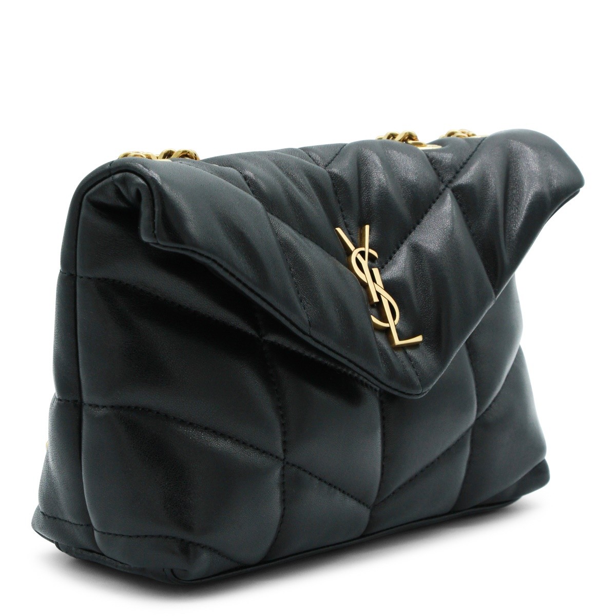 BLACK LEATHER MEDIUM BAG