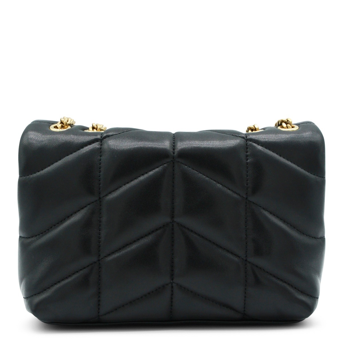 BLACK LEATHER MEDIUM BAG