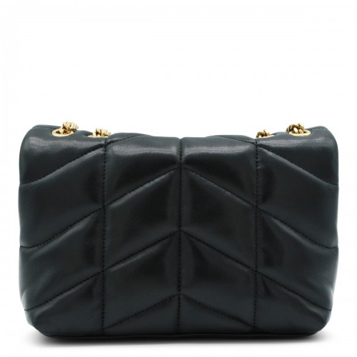 BLACK LEATHER MEDIUM BAG
