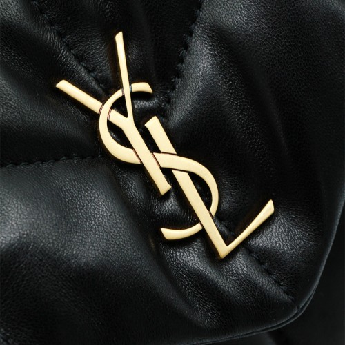 BLACK LEATHER MEDIUM BAG