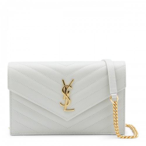 CREAM SOFT LEATHER ENVELOPE MINI BAG