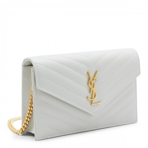 CREAM SOFT LEATHER ENVELOPE MINI BAG