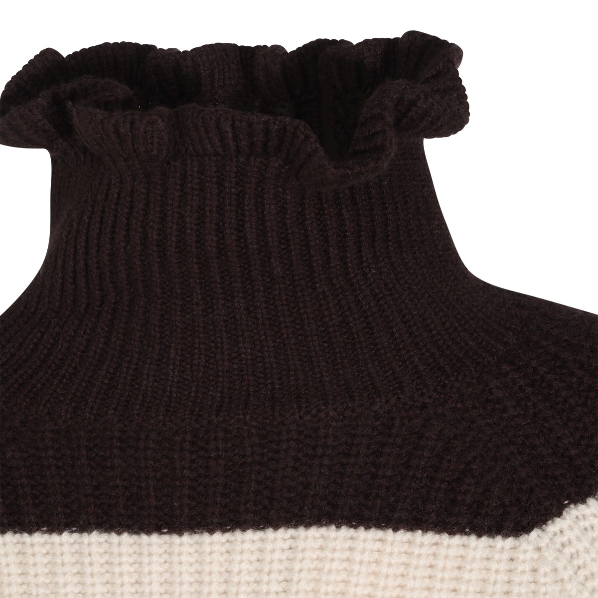 BLACK AND WHITE  WOOL KNITWEAR