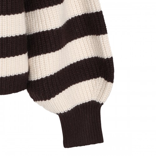 BLACK AND WHITE  WOOL KNITWEAR