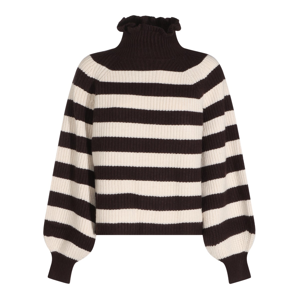 BLACK AND WHITE  WOOL KNITWEAR