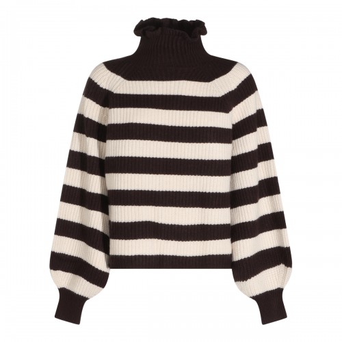 BLACK AND WHITE  WOOL KNITWEAR