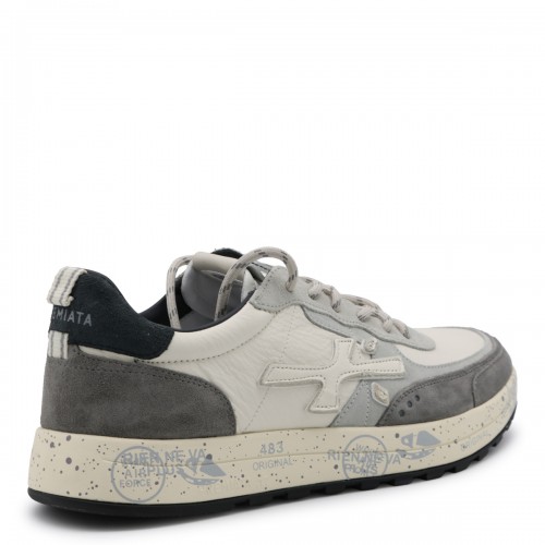 OFF-WHITE LEATHER SNEAKERS