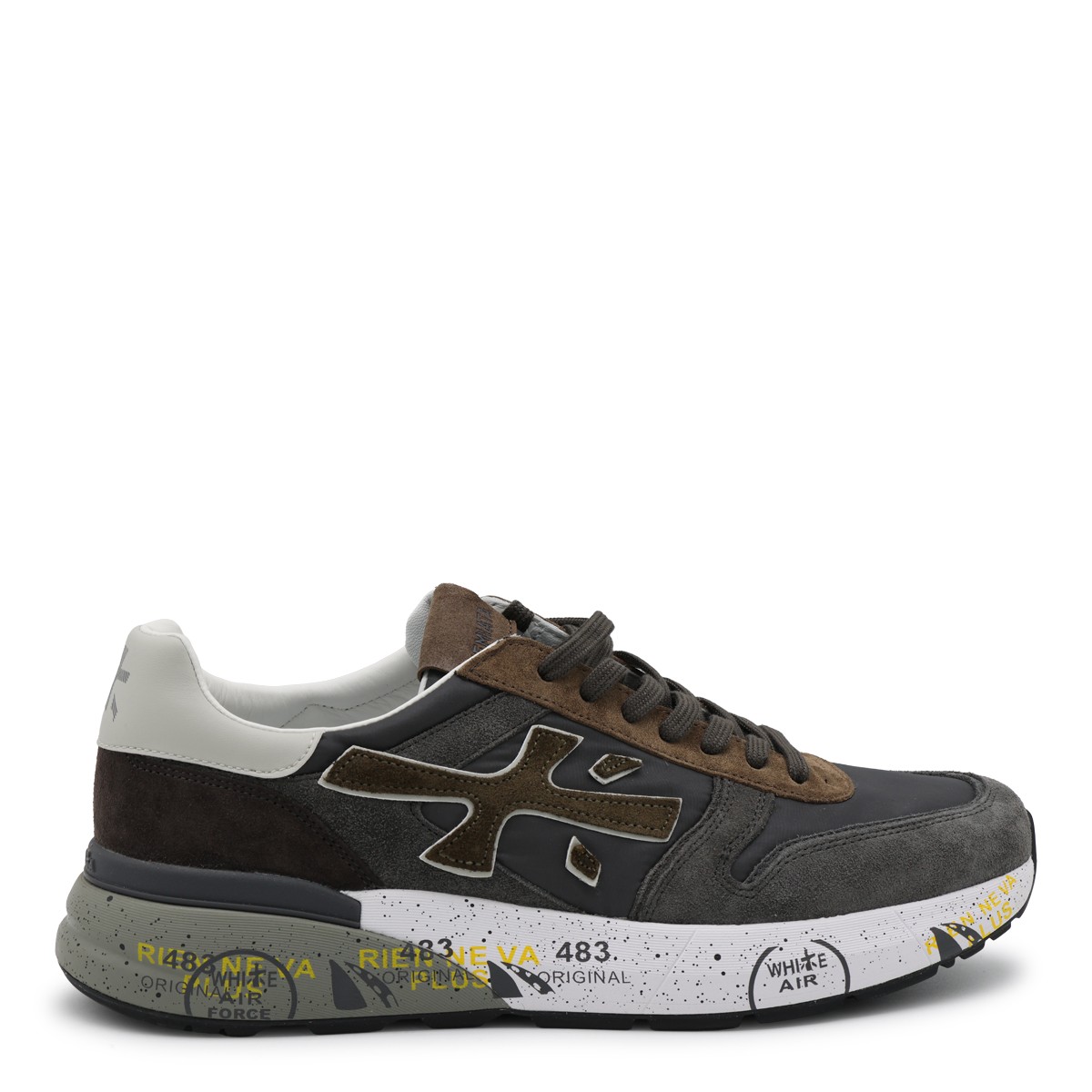 BROWN AND BLACK SNEAKERS