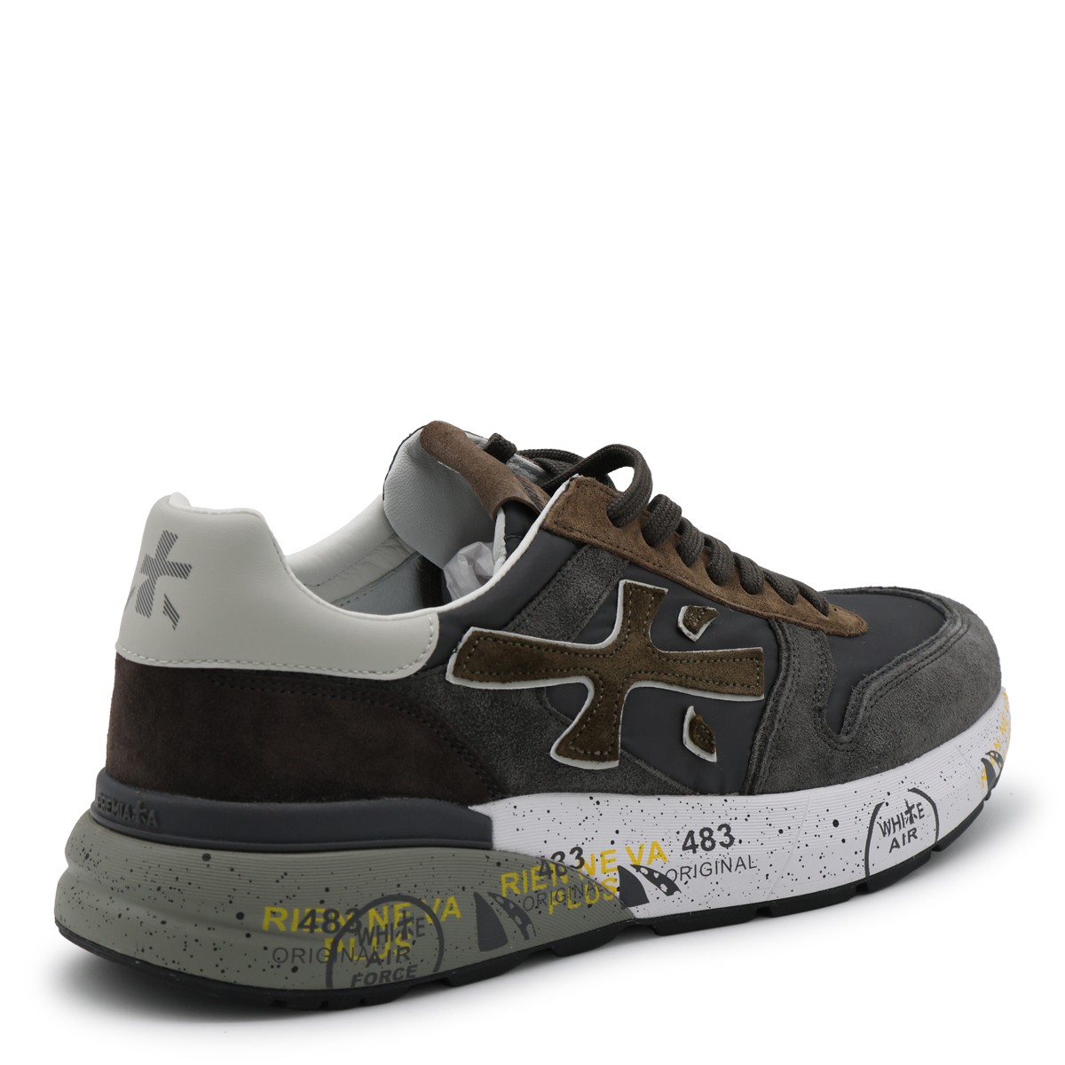 BROWN AND BLACK SNEAKERS