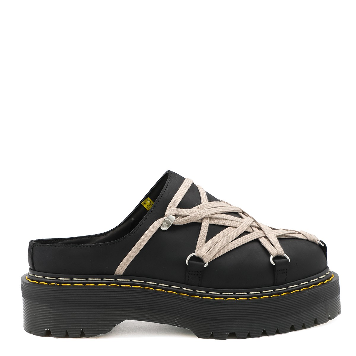 BLCK LEATHER MEGALACE MULES
