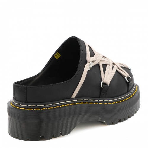 BLCK LEATHER MEGALACE MULES