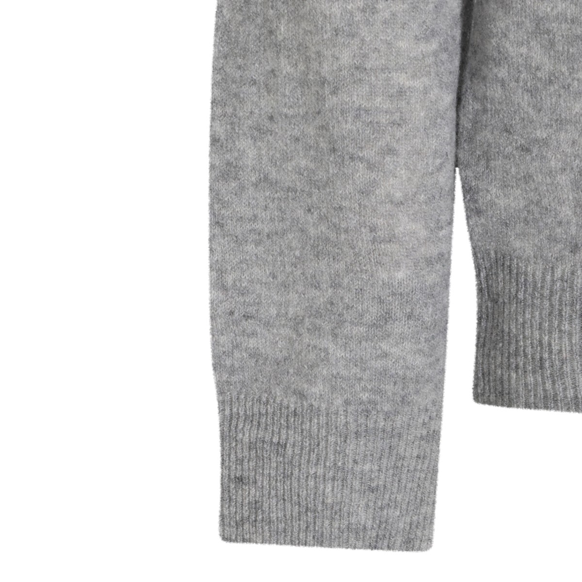 LIGHT GREY VIRGIN WOOL AND CASHMERE...
