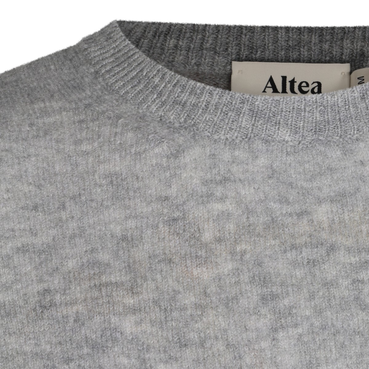 LIGHT GREY VIRGIN WOOL AND CASHMERE...