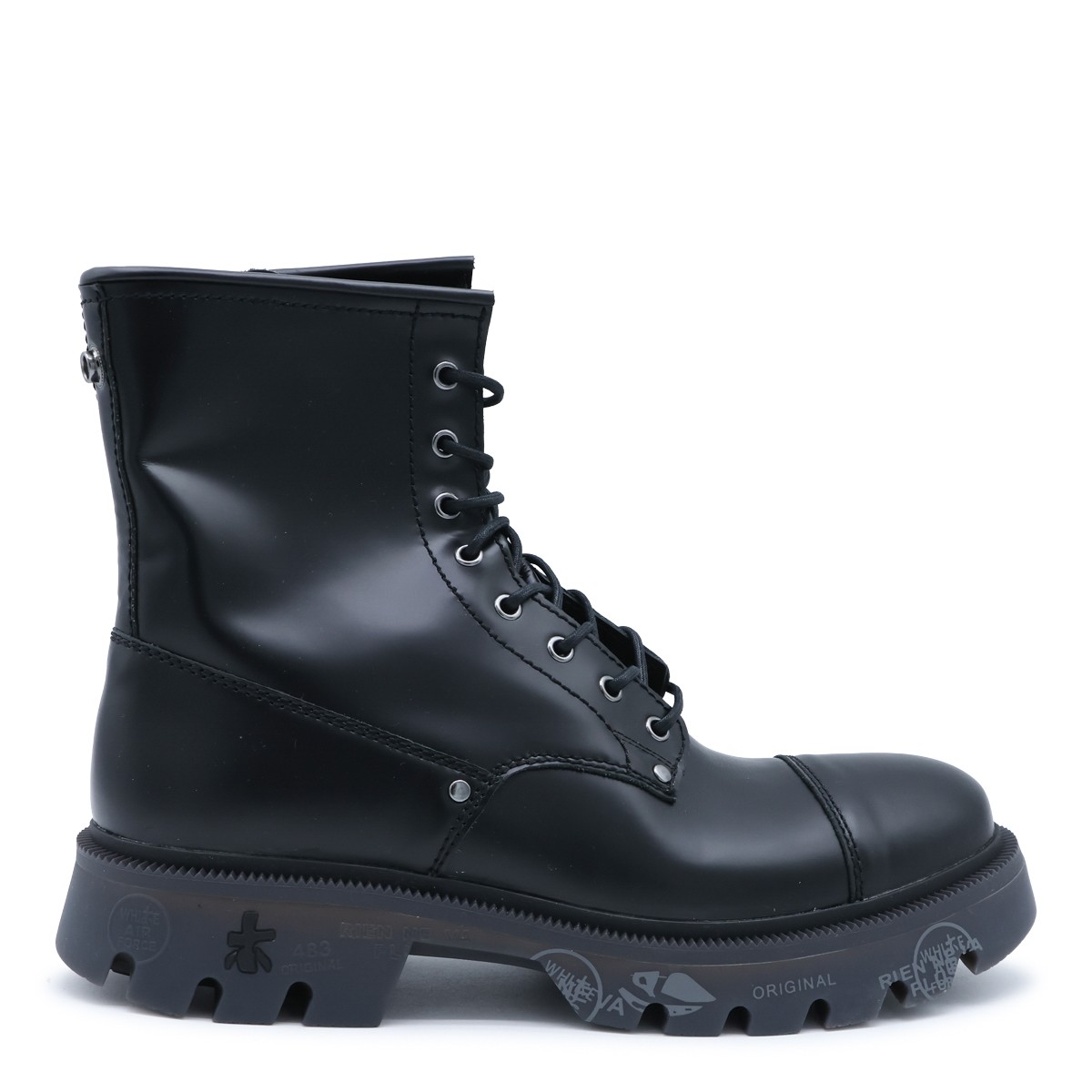 BLACK LEATHER BOOTS