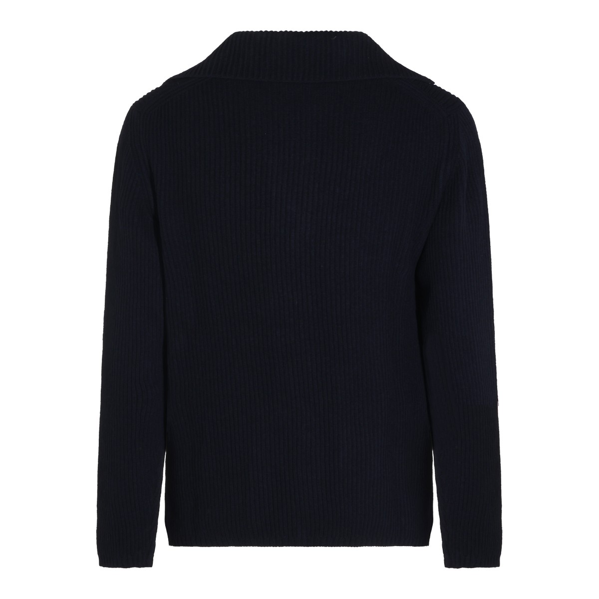 NAVY VIRGIN WOOL CARDIGAN