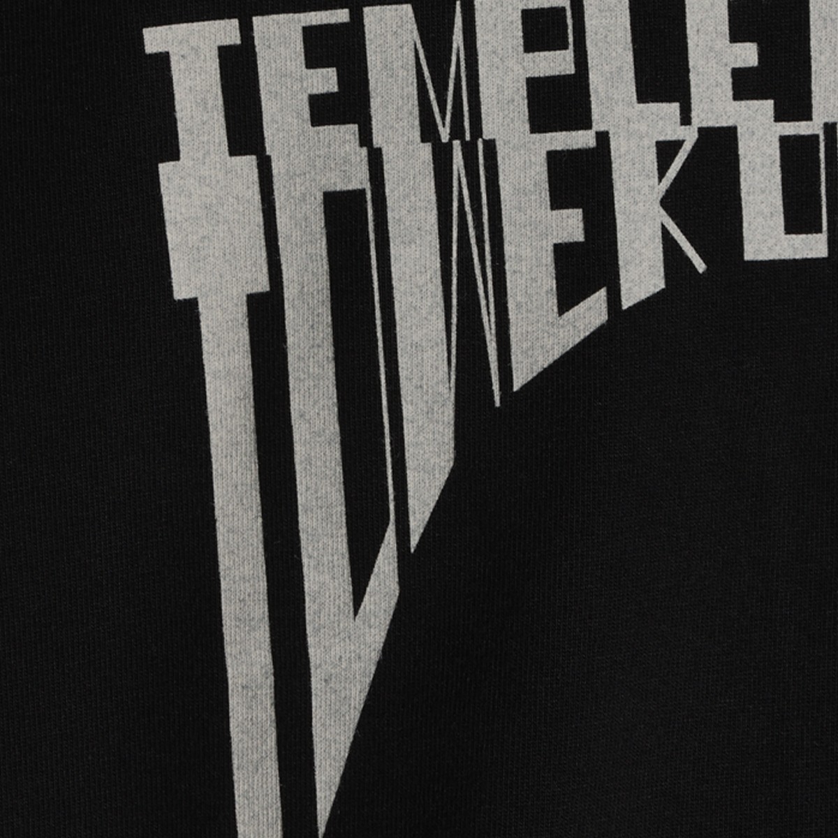 BLACK AND PEARL COTTON JUMBO T-SHIRT