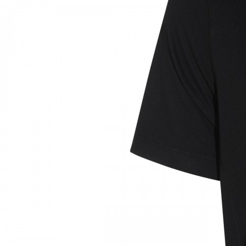 BLACK AND PEARL COTTON LEVEL T-SHIRT