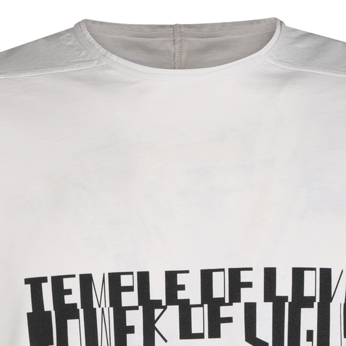 WASH AND BLACK COTTON LEVEL T-SHIRT