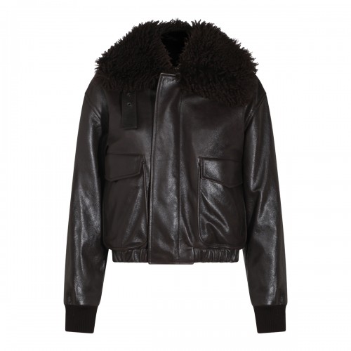 EBONY PILOT BLOUSON LEATHER...