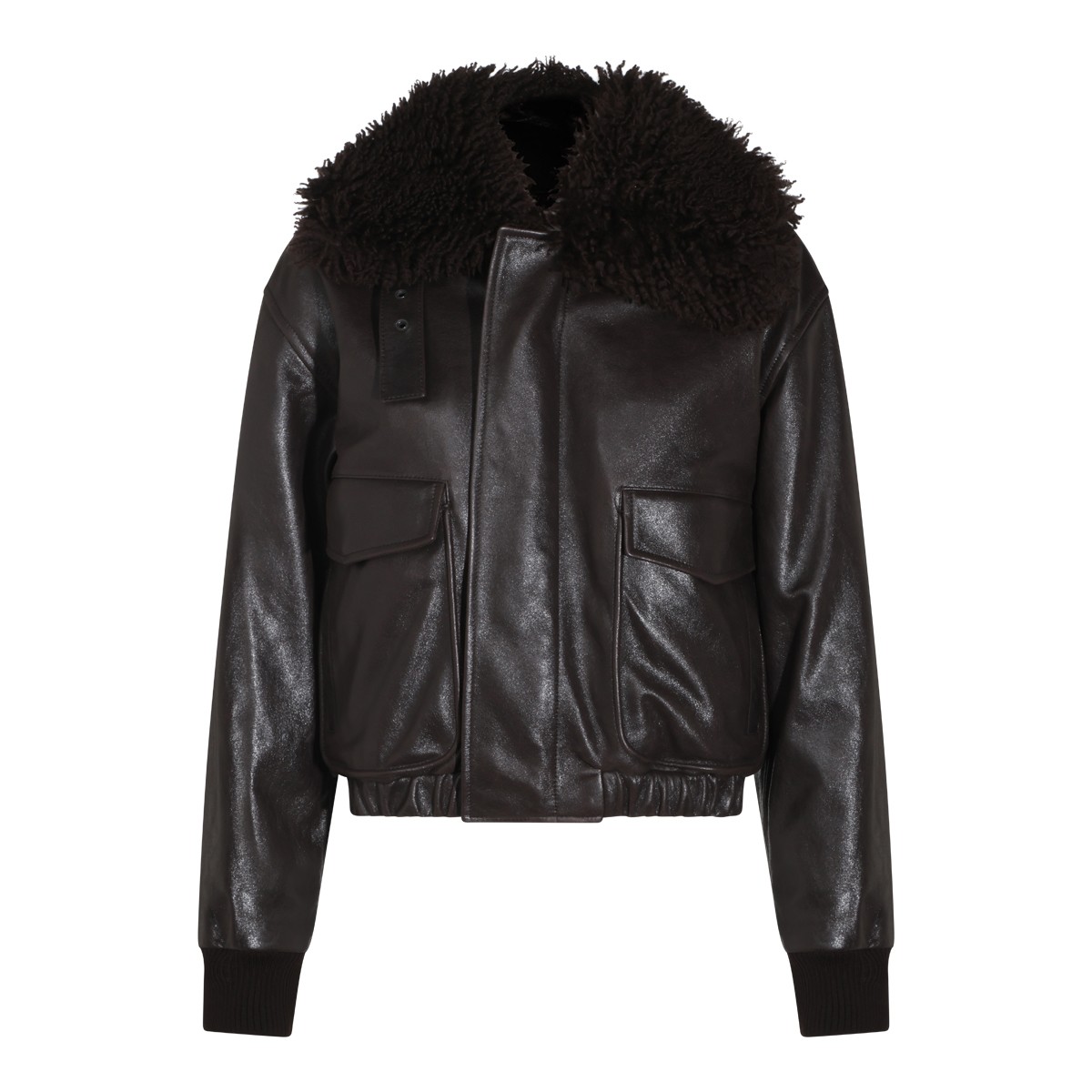 EBONY PILOT BLOUSON LEATHER JACKET