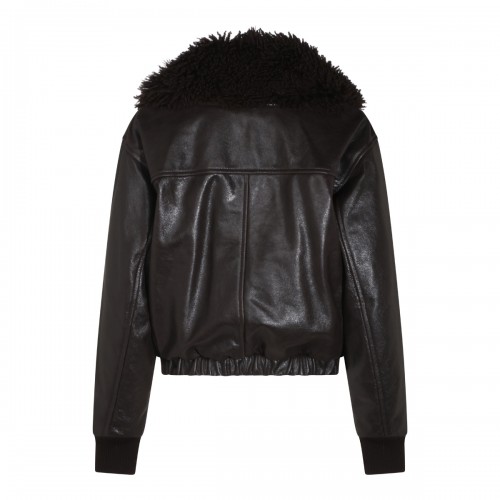 EBONY PILOT BLOUSON LEATHER JACKET