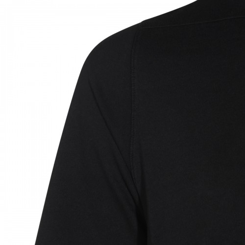 BLACK AND PEARL COTTON PRINTED LEVEL T-SHIRT