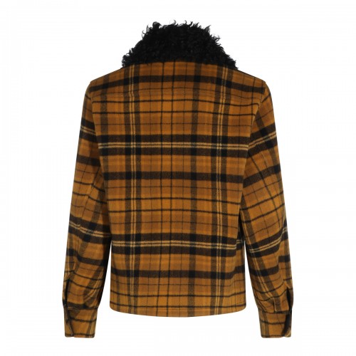 YELLOW AND BLACK WOOL BLOUSON 2