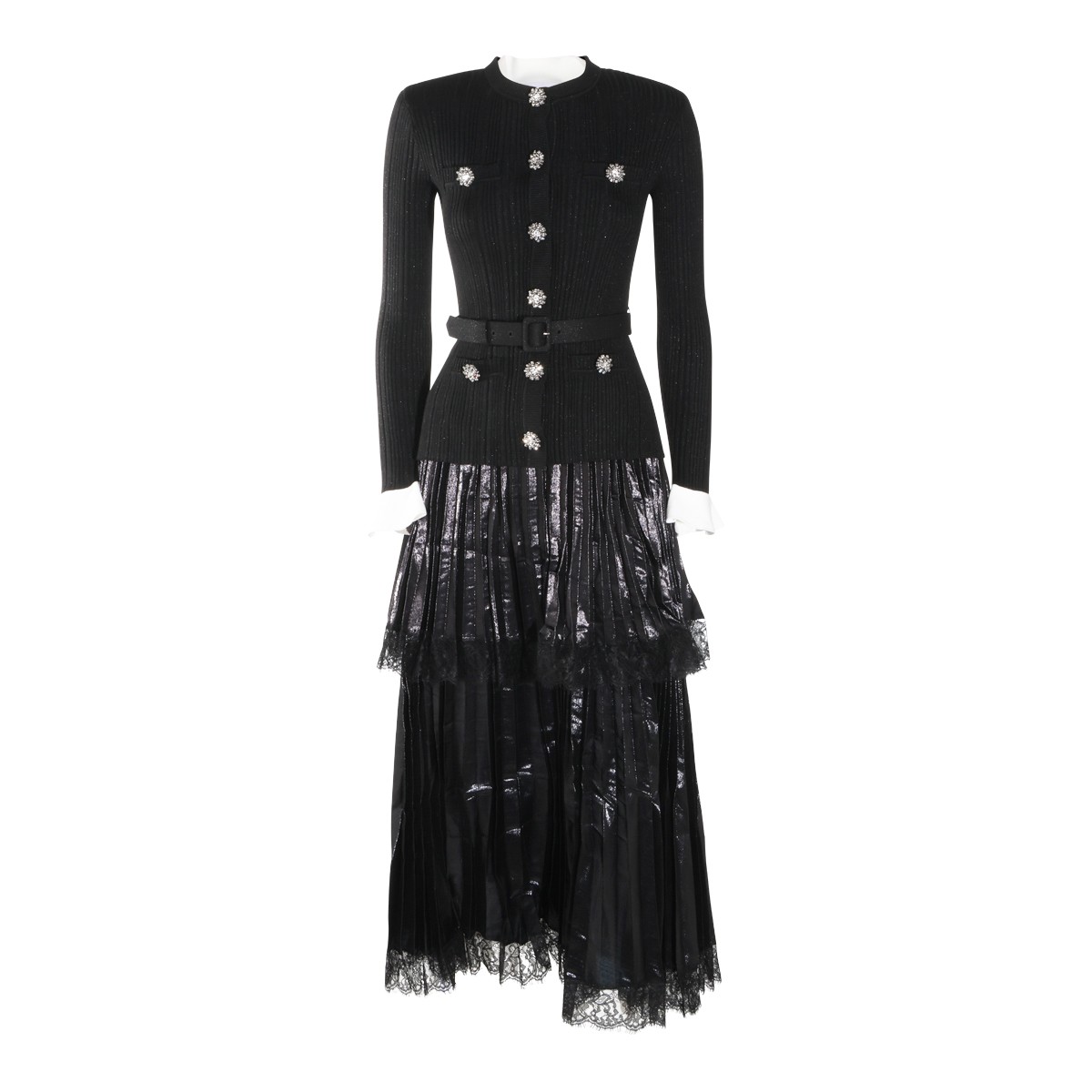 BLACK MIDI DRESS