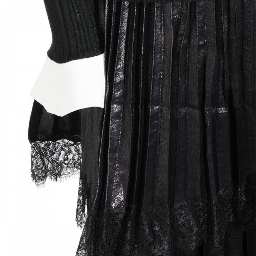BLACK MIDI DRESS