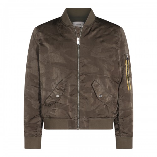 BEIGE CAMOUFLAGE CASUAL JACKET