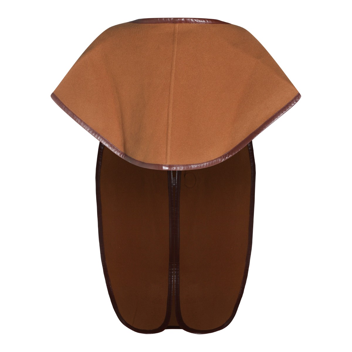 BROWN WOOL CAPE