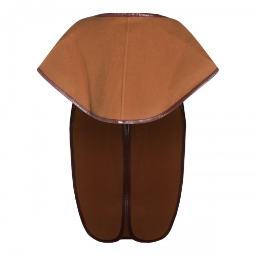 BROWN WOOL CAPE
