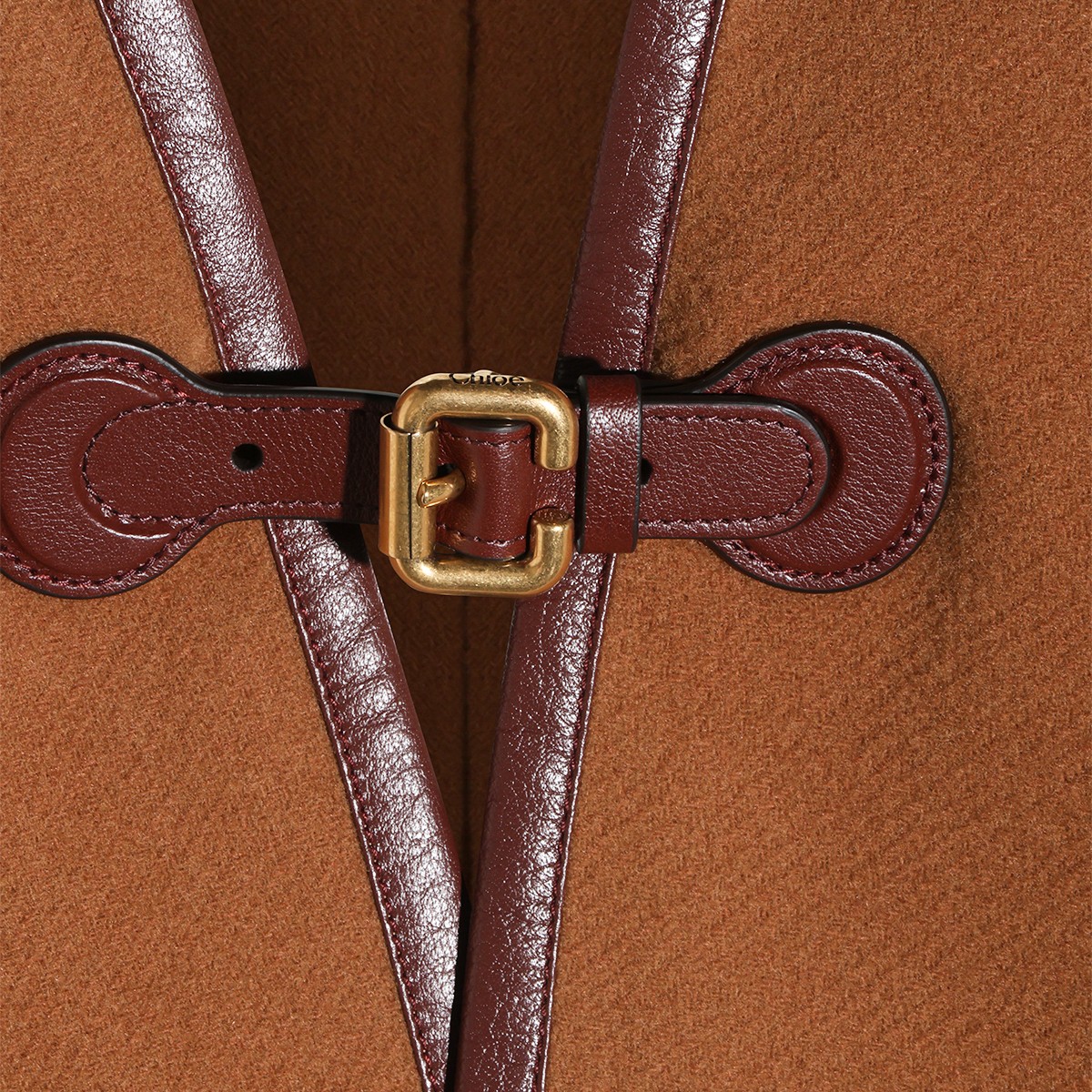 BROWN WOOL CAPE