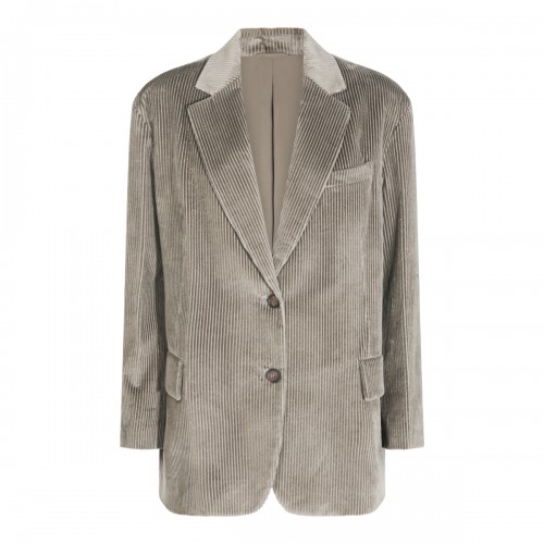 GREY ORIGAN COTTON BLAZER
