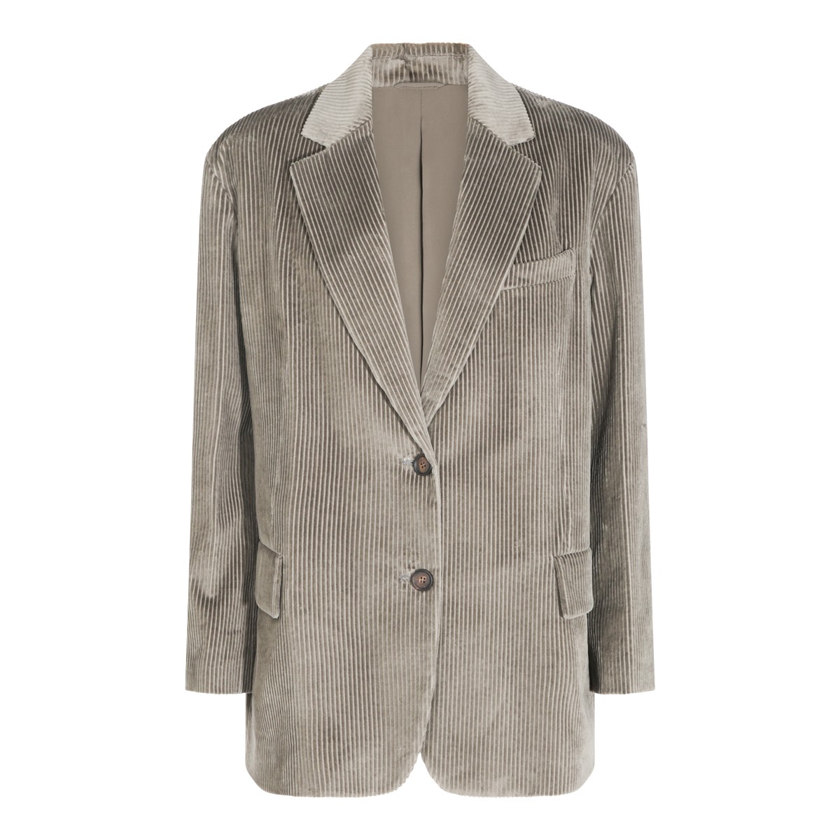 GREY ORIGAN COTTON BLAZER