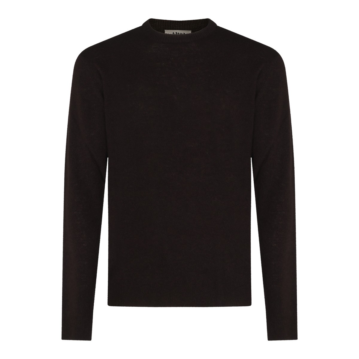 BROWN VIRGIN WOOL AND CASHMERE BLEND...
