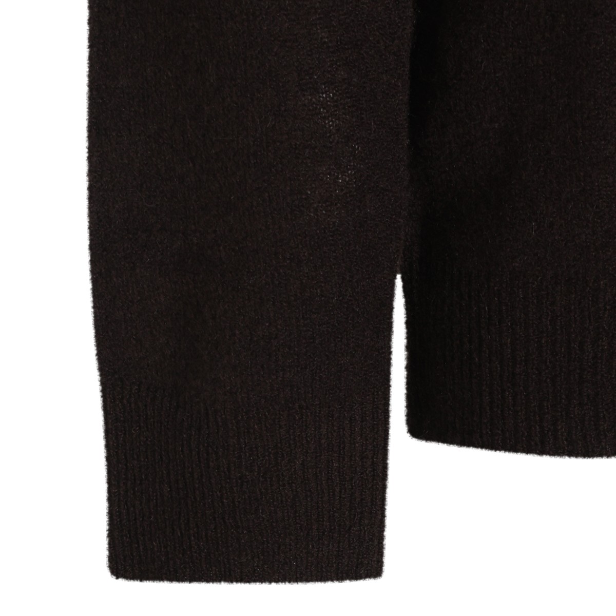 BROWN VIRGIN WOOL AND CASHMERE BLEND...