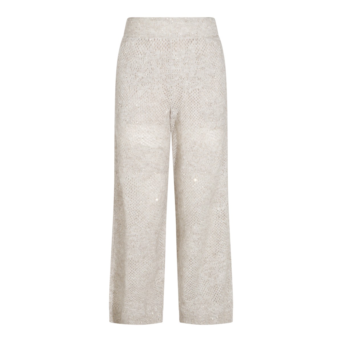 GREY WOOL BLEND PANTS