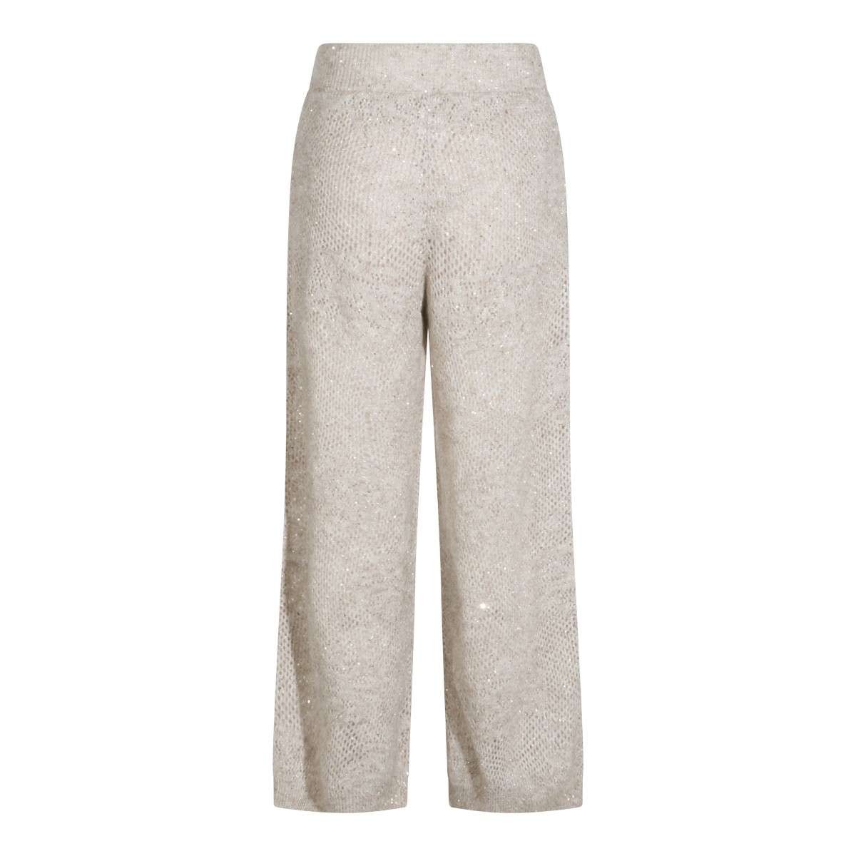 GREY WOOL BLEND PANTS