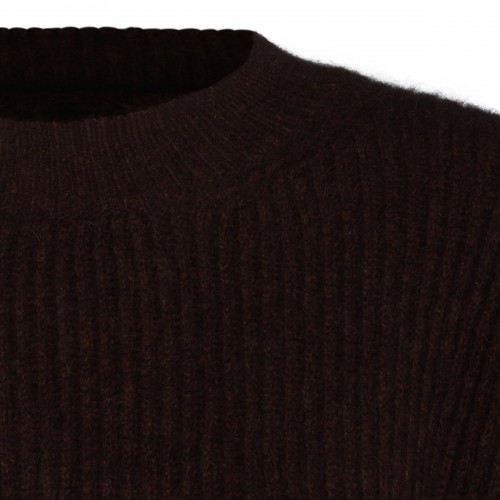 BROWN AND RED RACCOON SWEATER