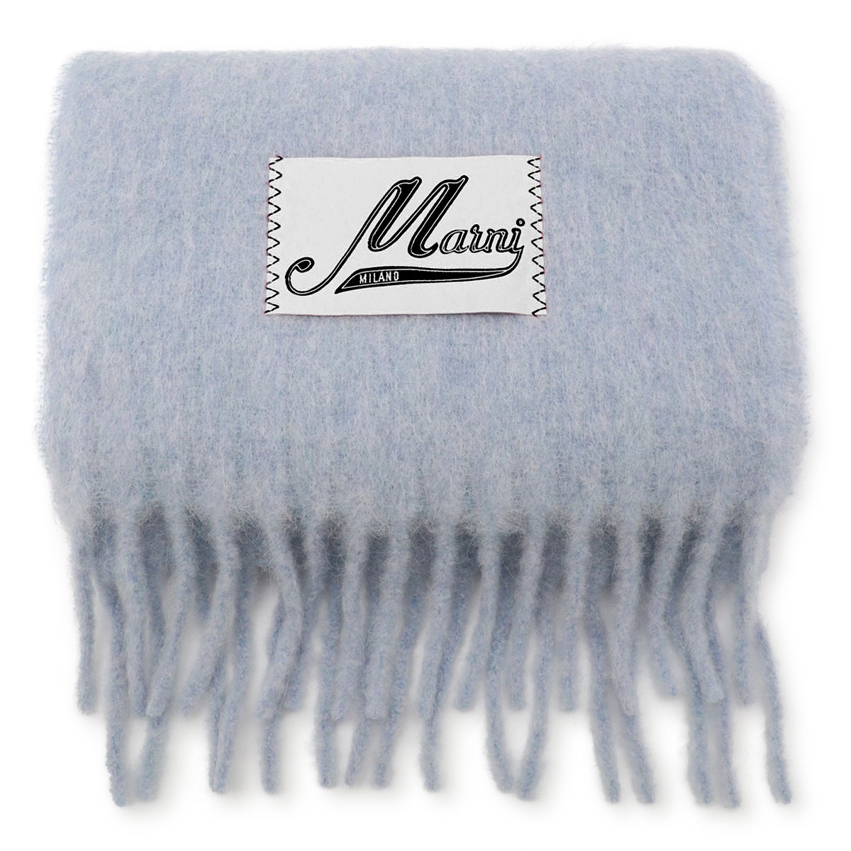 IRIS BLUE WOOL SCARF