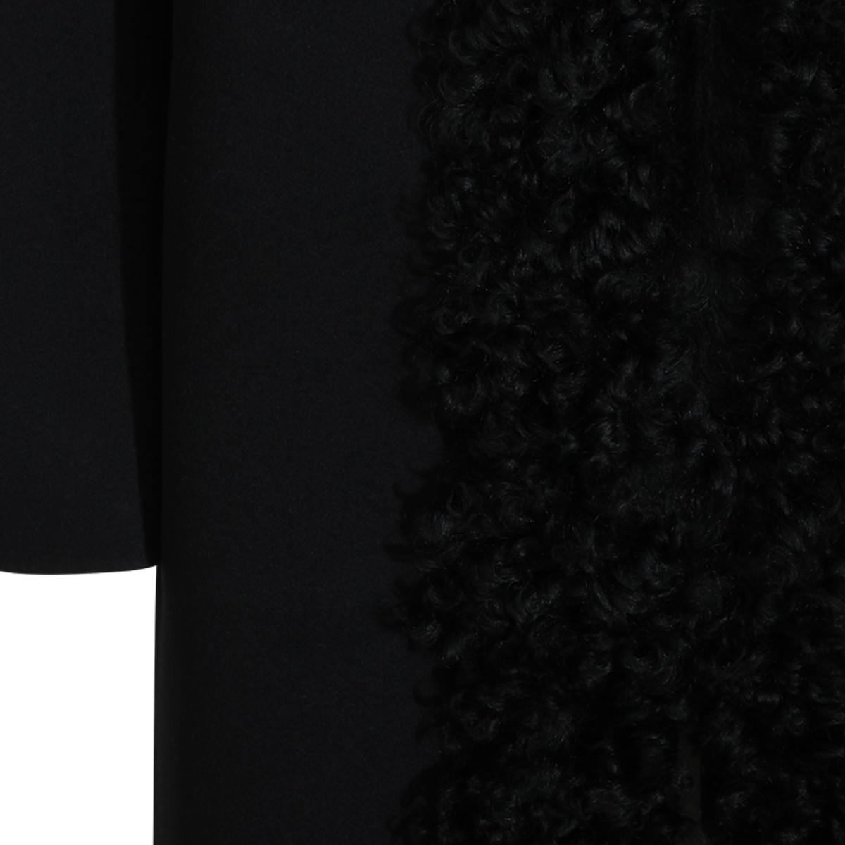 BLACK WOOL COAT