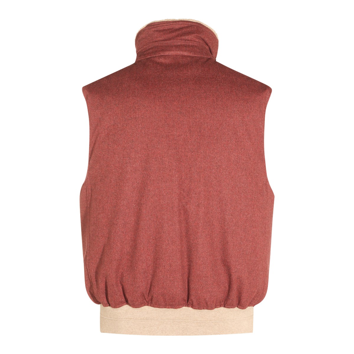 BURGUNDY WOOL PADDED VEST