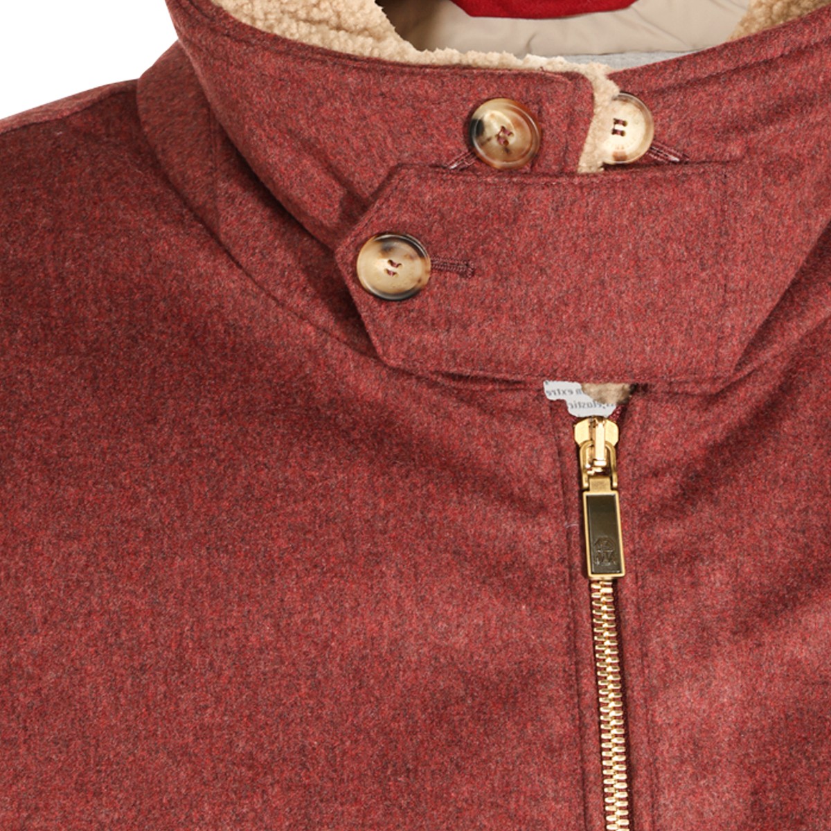 BURGUNDY WOOL PADDED VEST