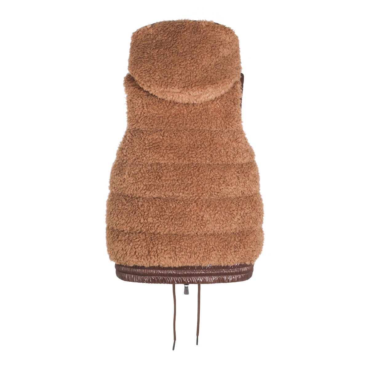 BROWN TEDDY VEST DOWN JACKET