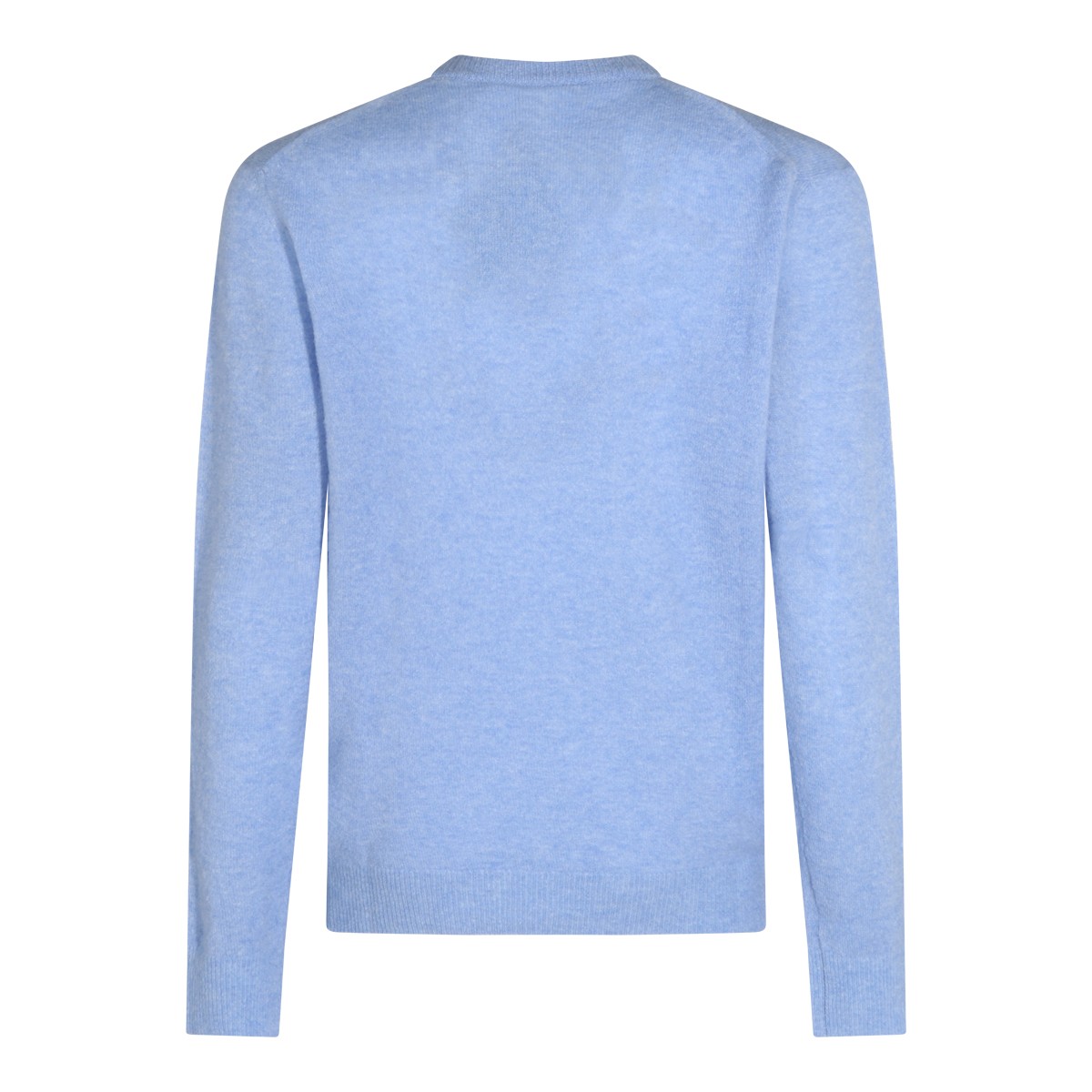LIGHT SKY BLUE VIRGIN WOOL AND...