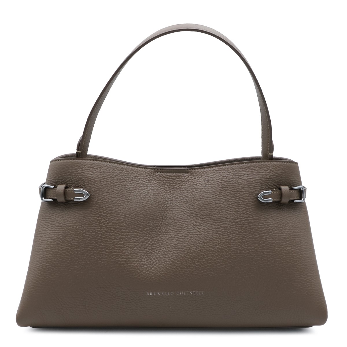 BEIGE SUEDE TOP HANDLE BAG