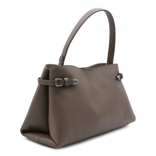 BEIGE SUEDE TOP HANDLE BAG 2